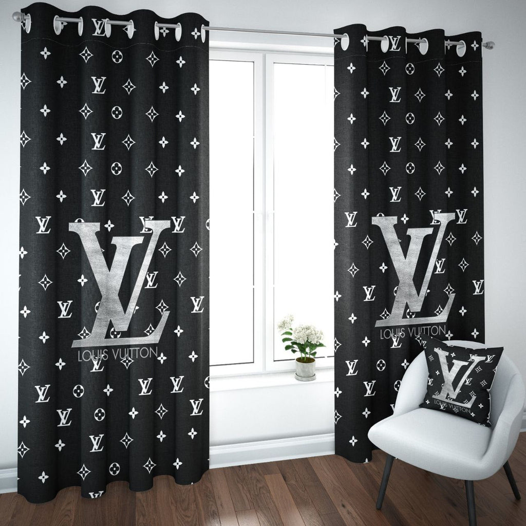 LV Printed Curtains Set