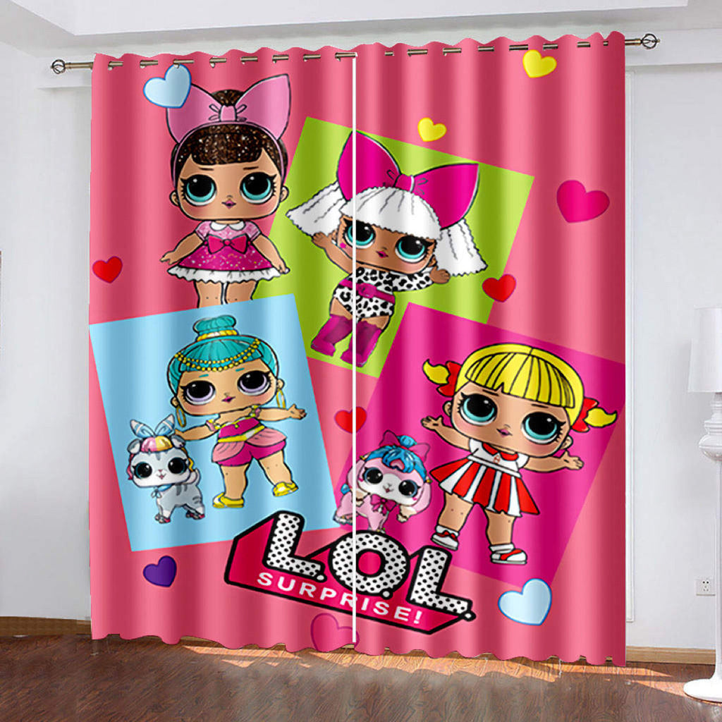 Kids Room Cartoon Curtain