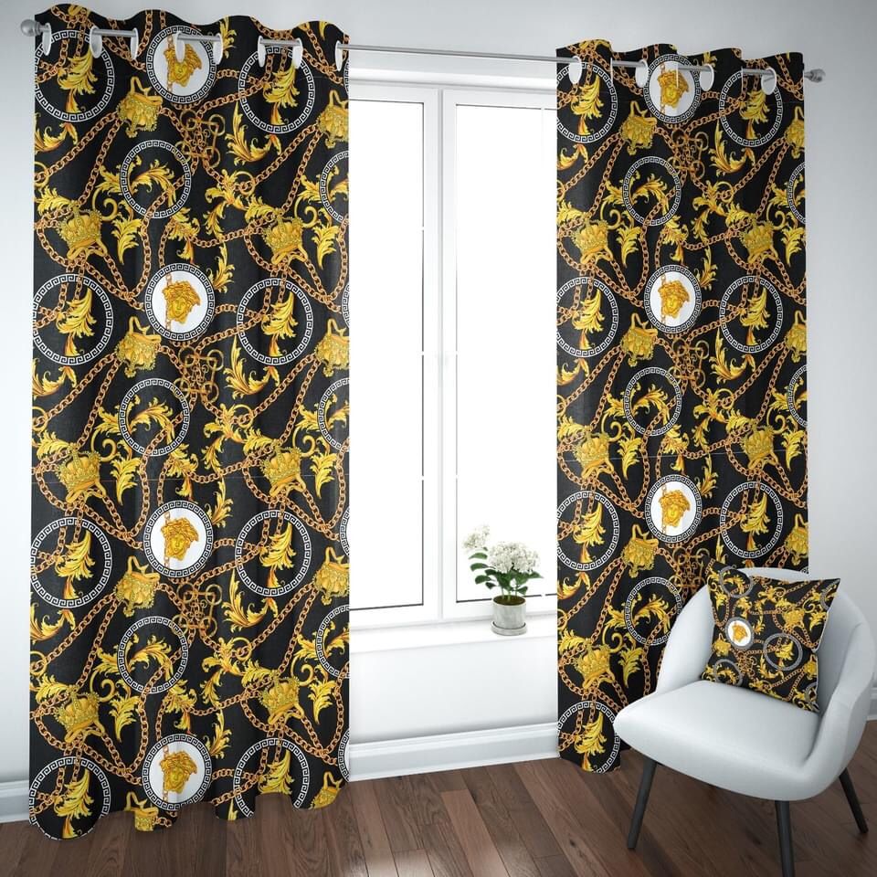 Classic Printed Curtains Set