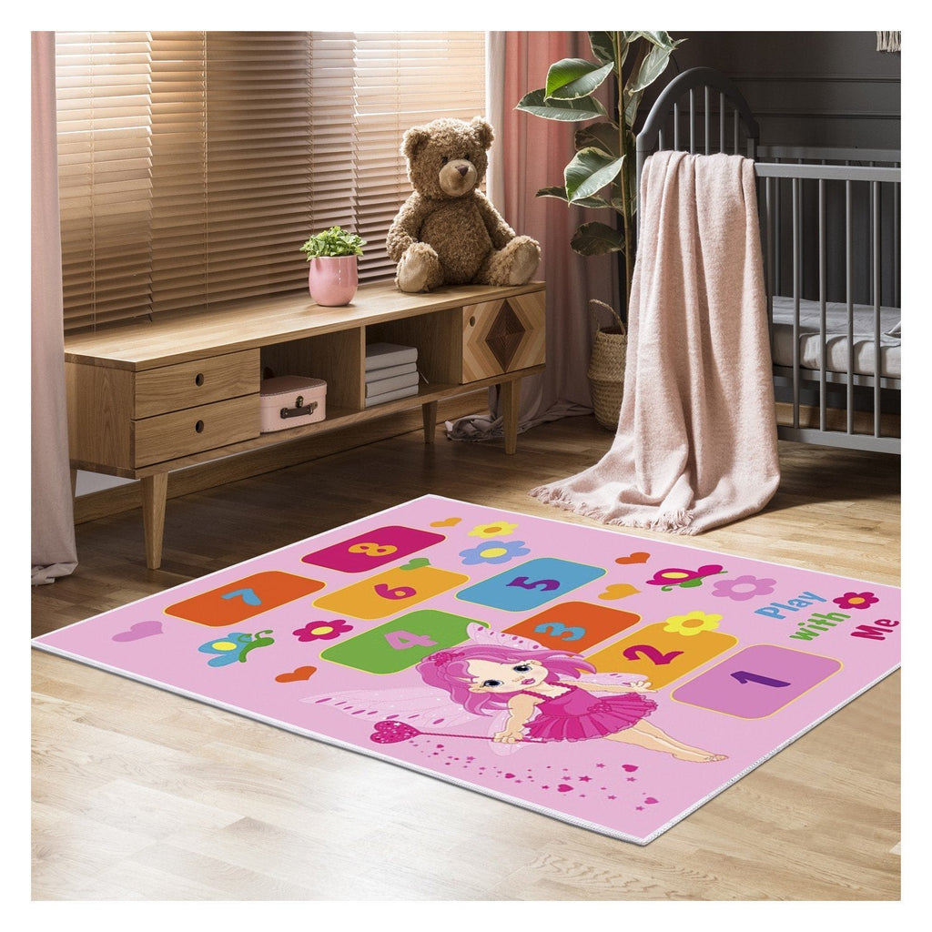 Hopscotch Patterned Child Carpet