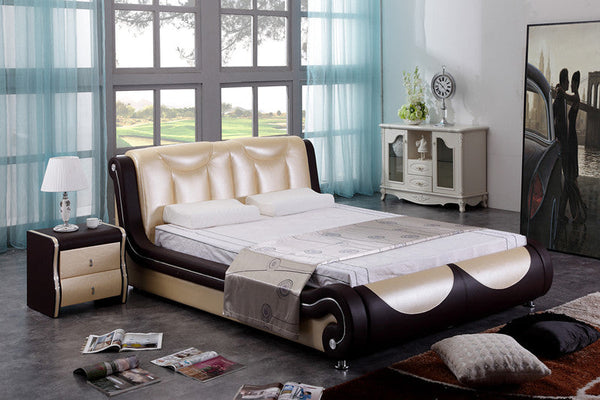 leather bed
