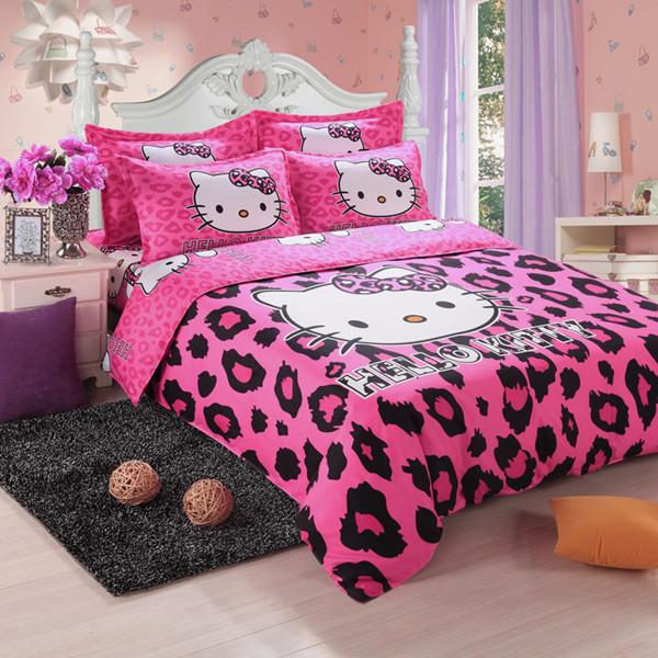 Cartoon Hello Kitty Bedding Set