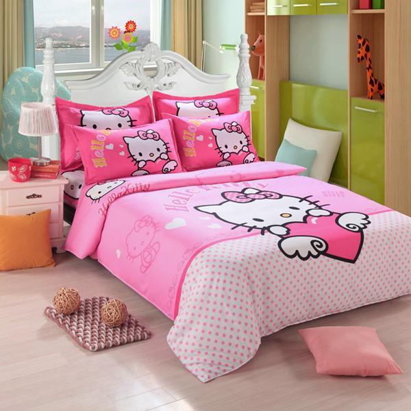 Cartoon Hello Kitty Bedding Set