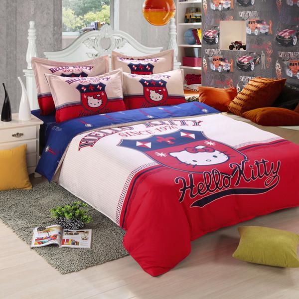 Cartoon Hello Kitty Bedding Set