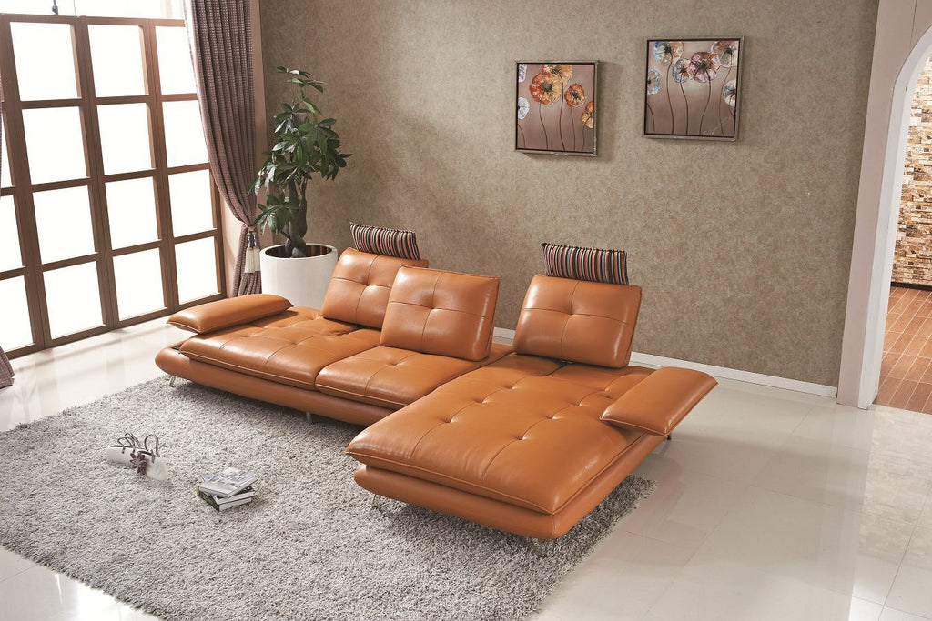 Leather L-Sofa