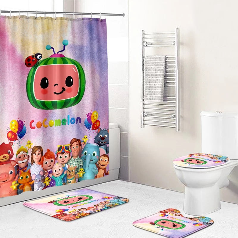 Cartoon Bathroom Curtains & Mats