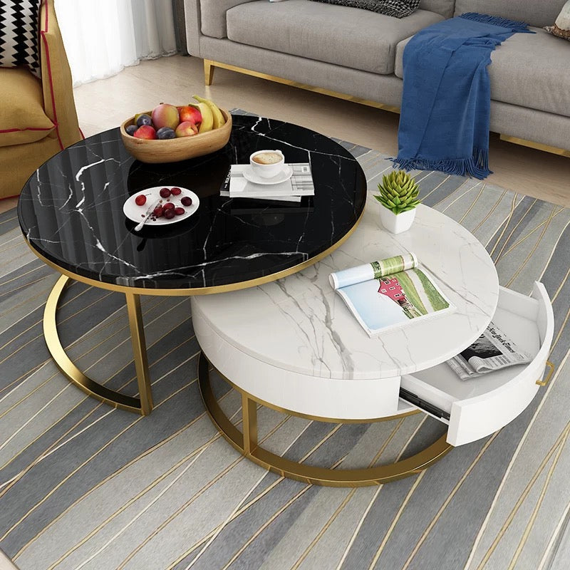 Nordic Style 2 Pieces Set Coffee Table