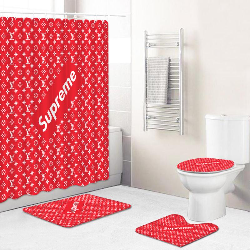 Shower Curtain & Mat Set