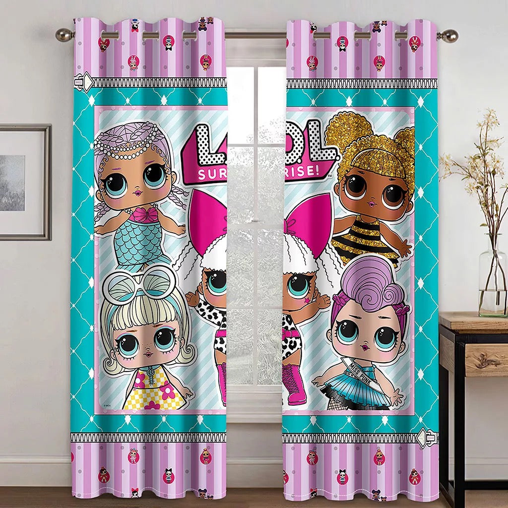 Kids Room Cartoon Curtain