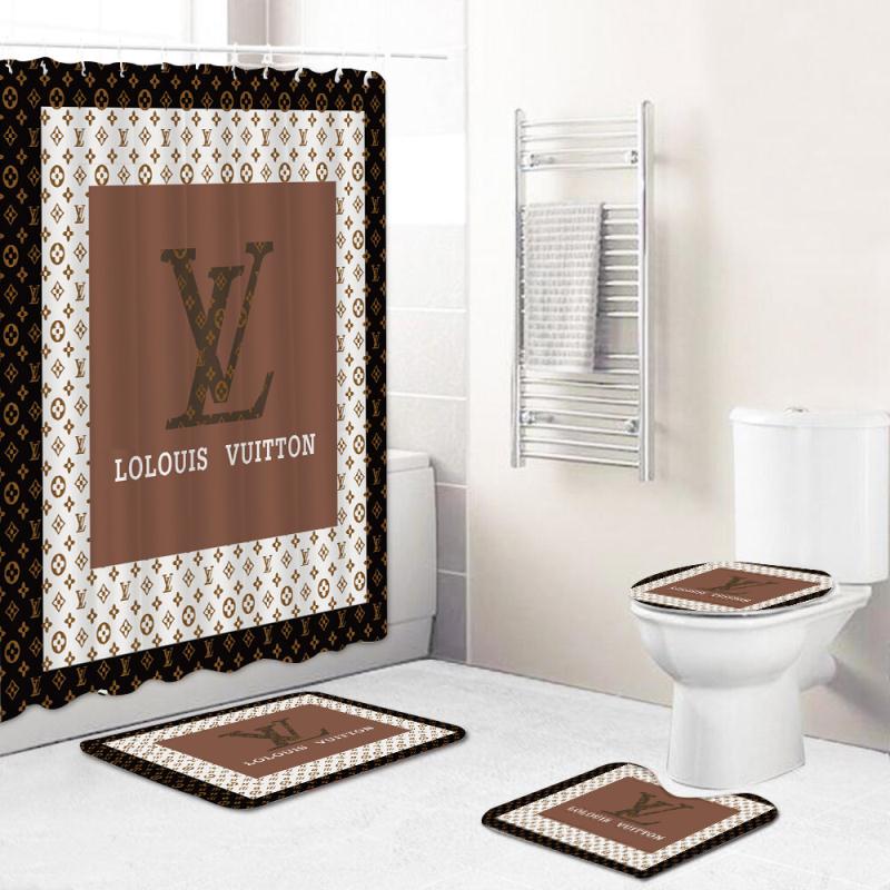 Shower Curtain & Mat Set