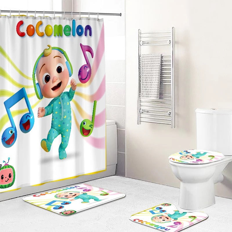 Cartoon Bathroom Curtains & Mats