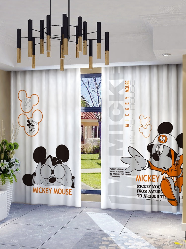 3D Cartoon Curtain - Kids Rooms Curtain.