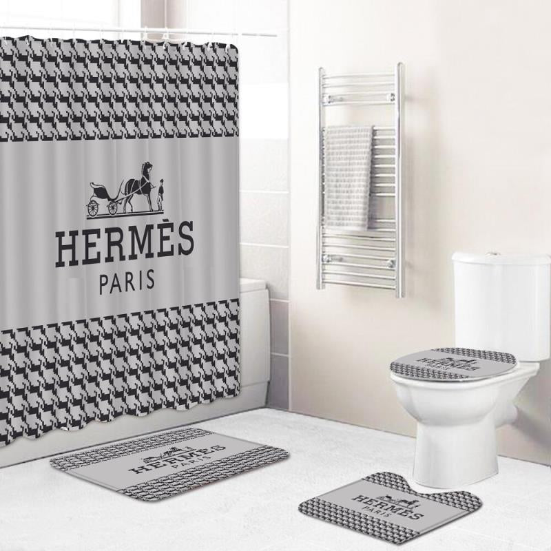 Shower Curtain & Mat Set