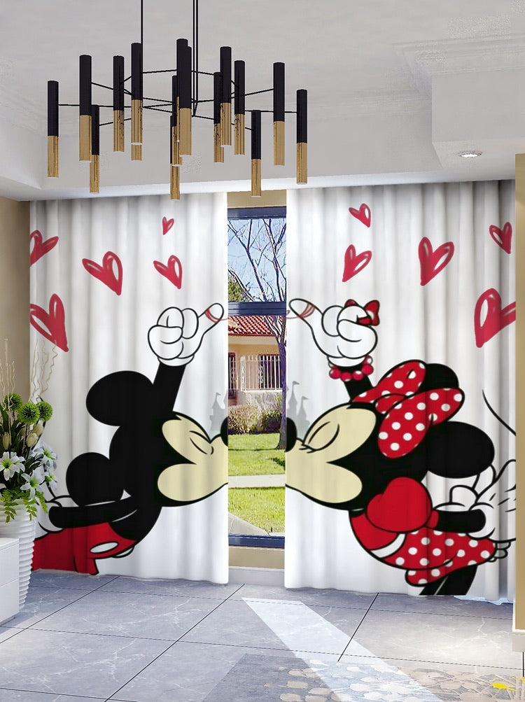 3D Cartoon Curtain - Kids Rooms Curtain.