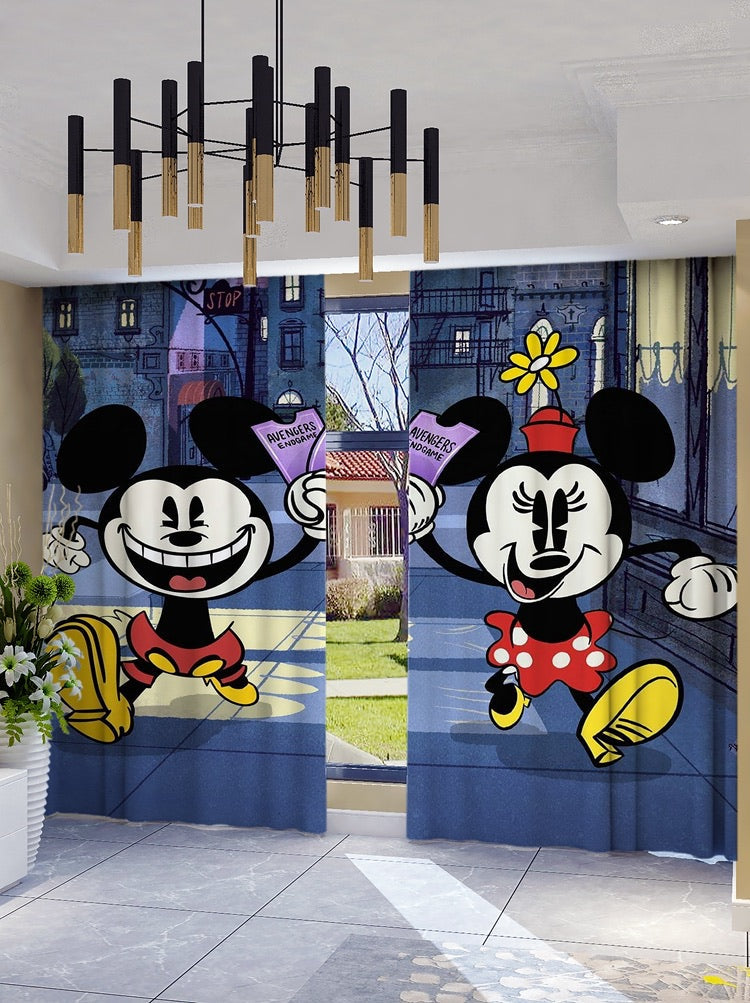 3D Cartoon Curtain - Kids Rooms Curtain.