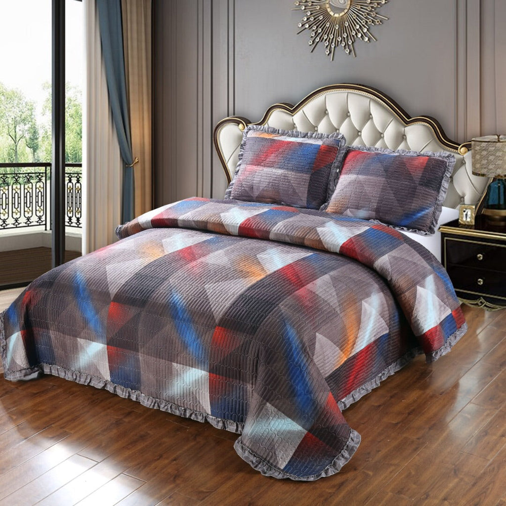 Quilted Bedspread Set.