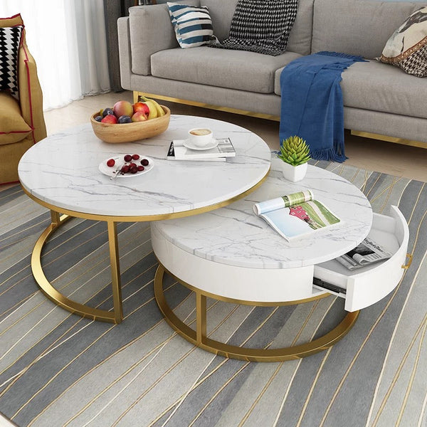 Nordic Style 2 Pieces Set Coffee Table