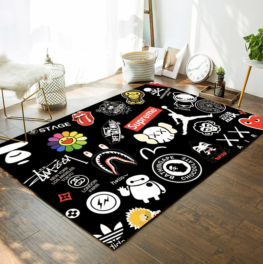 Classic Cartoon Print Carpet