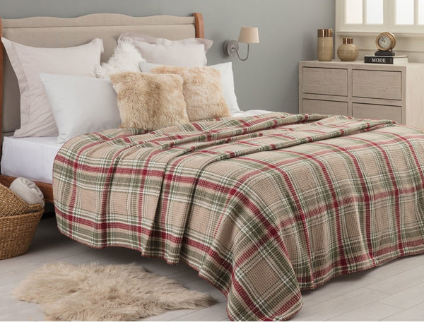 Plaid Cotton Blanket